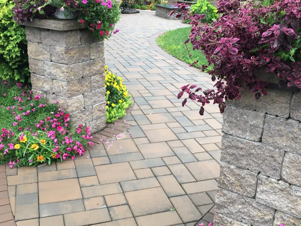 columns and pathway