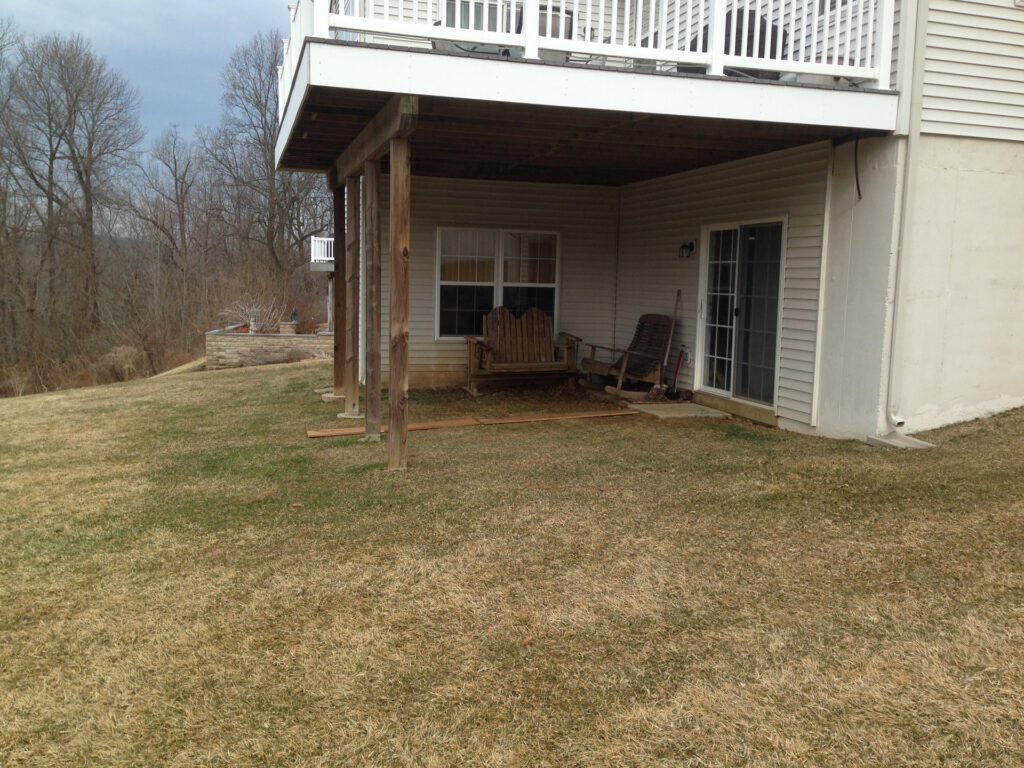 Covered Patio Before