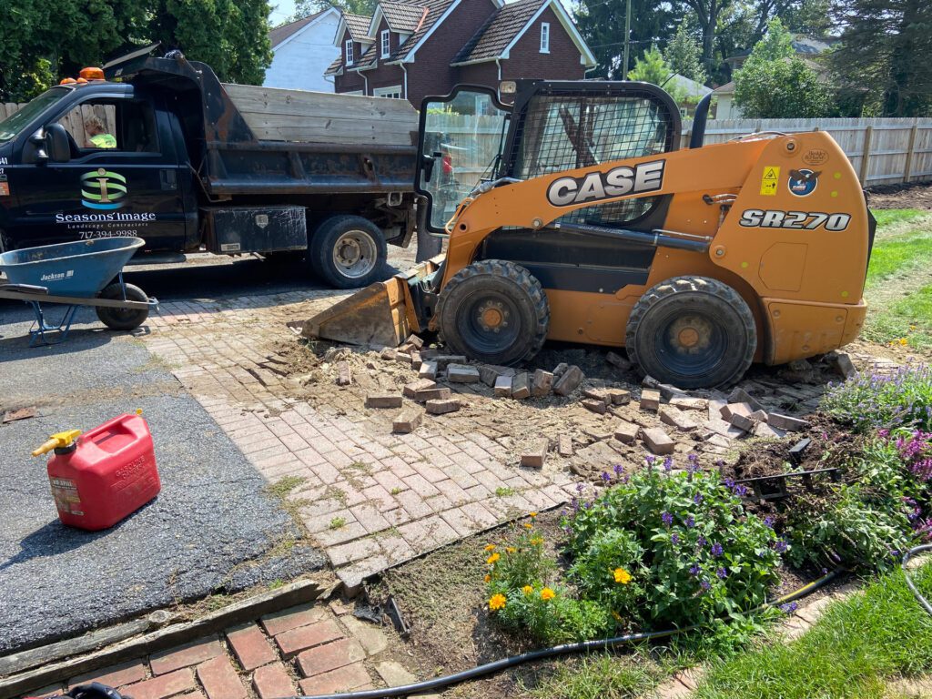 Driveway Patio Before