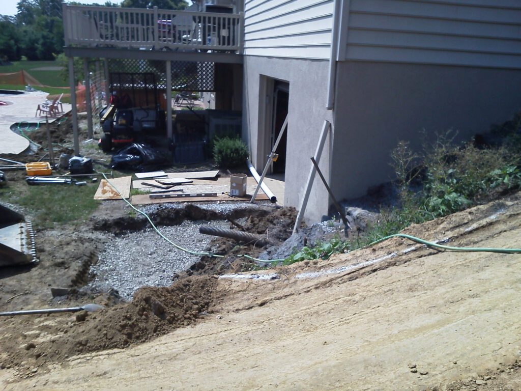 Driveway Wall Before