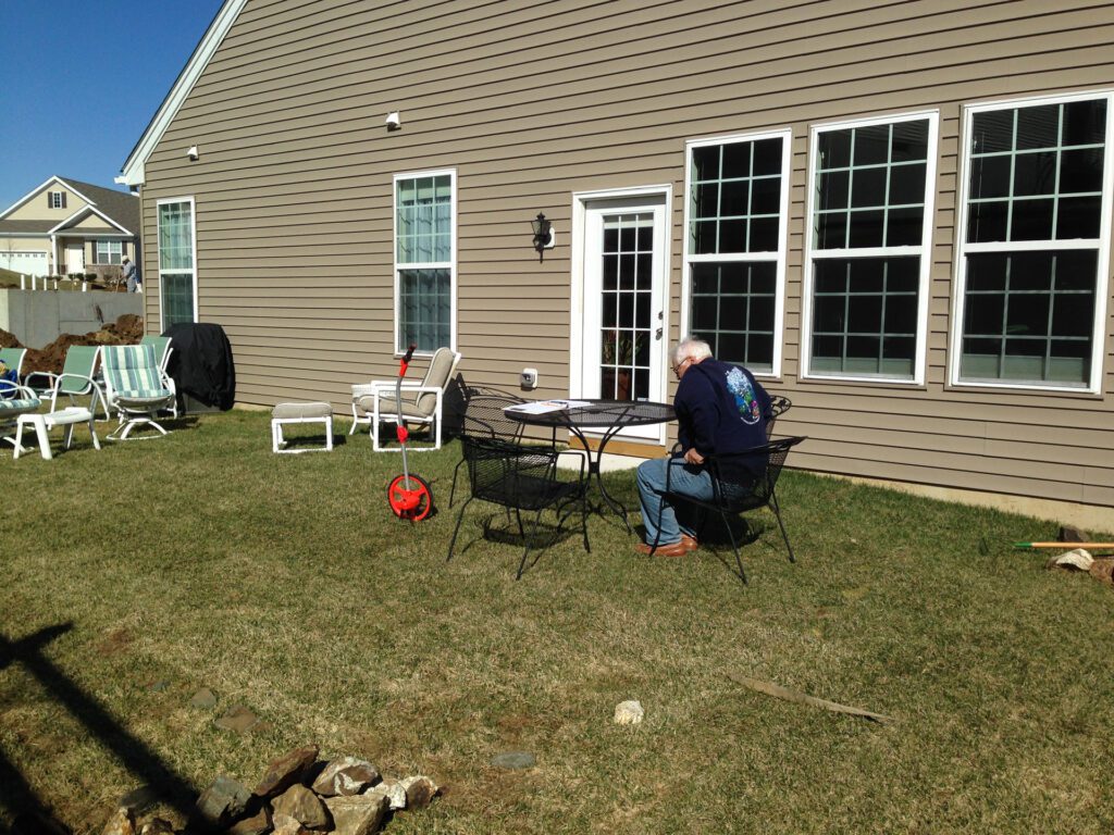 Patio and Pergola Before