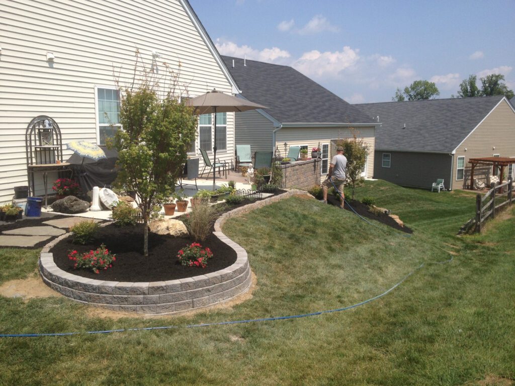 Planting Bed Patio After