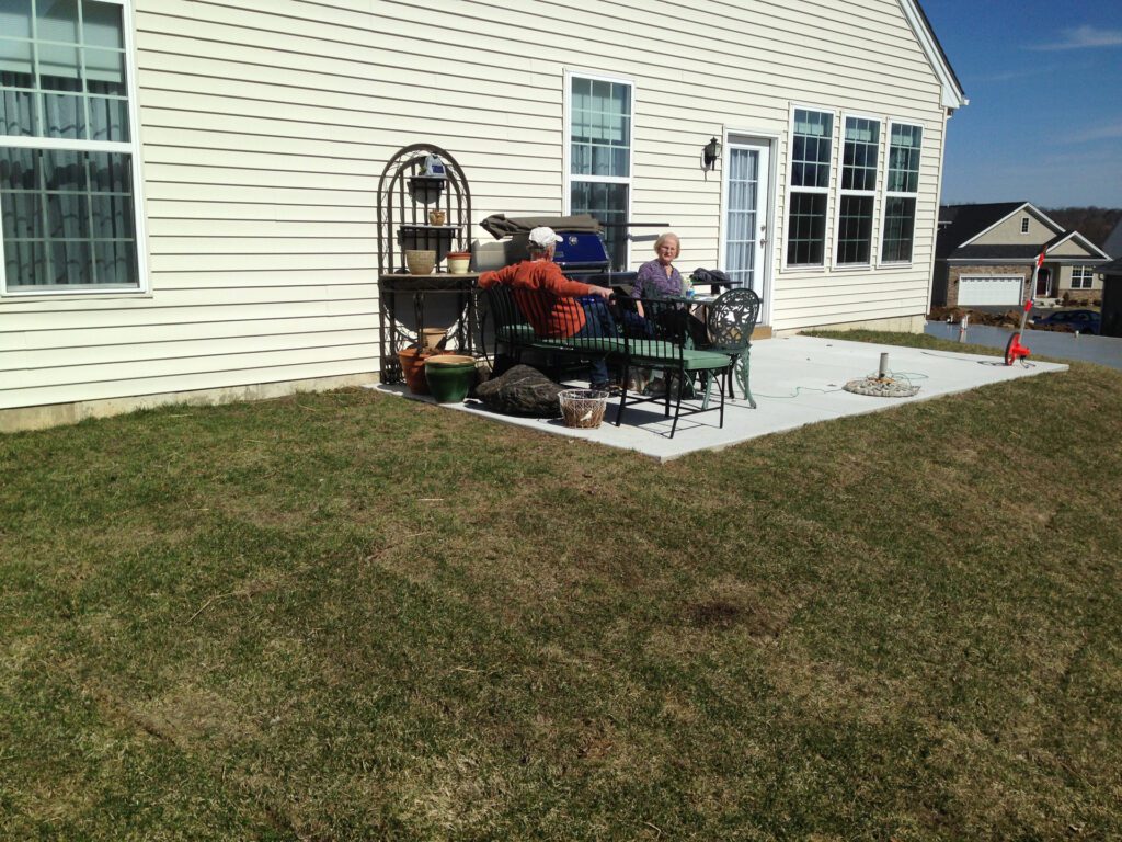 Planting Bed Patio Before