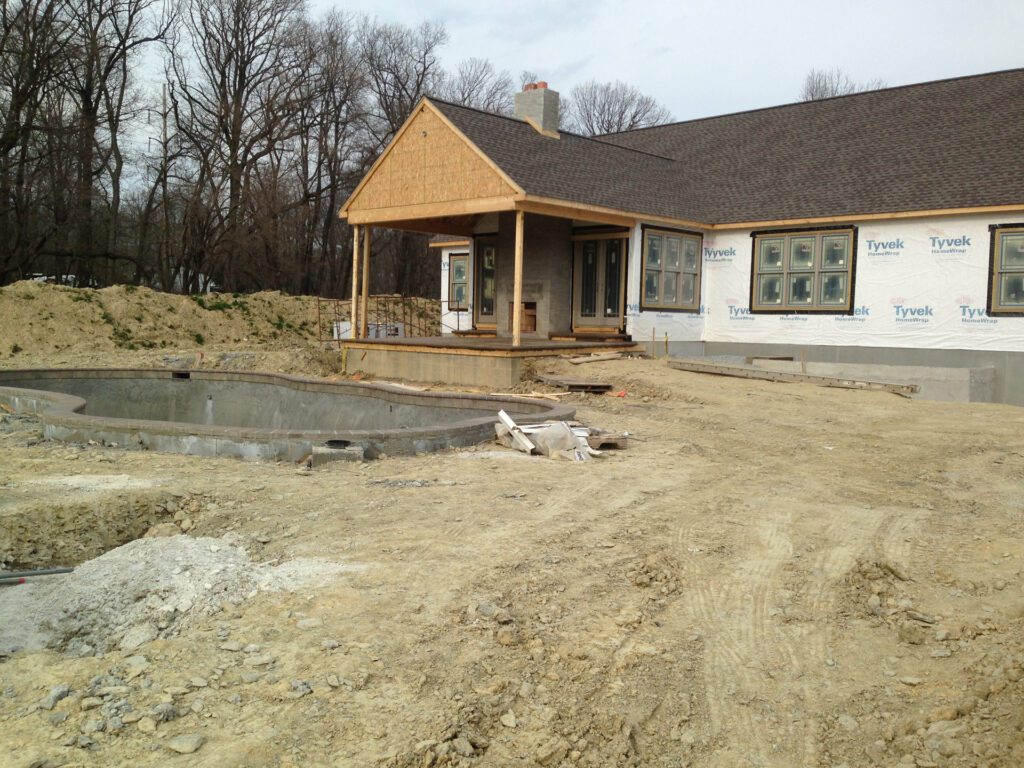 Pool Stones Before