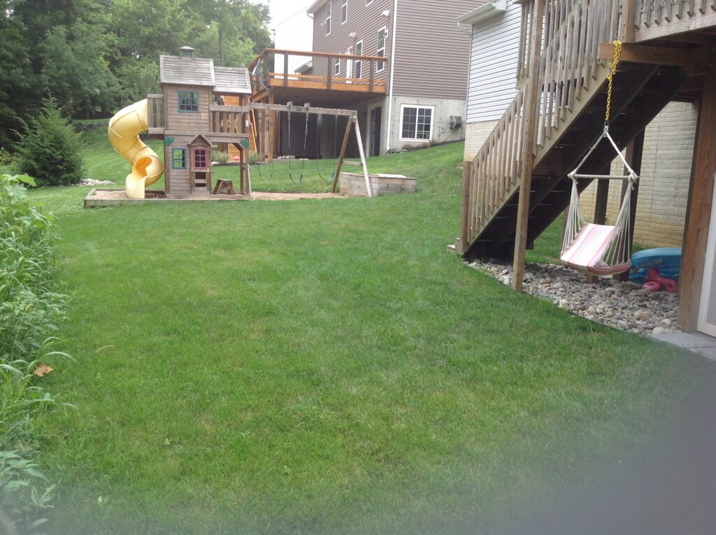 Surrounding Pool Patio Before
