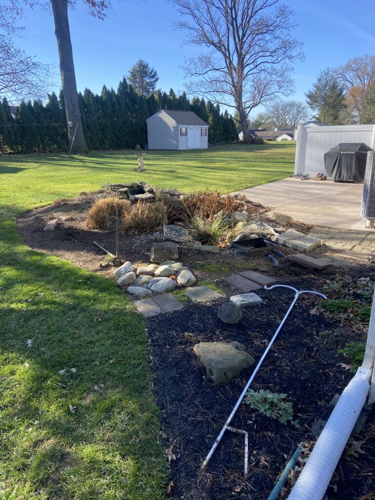Water Feature Before