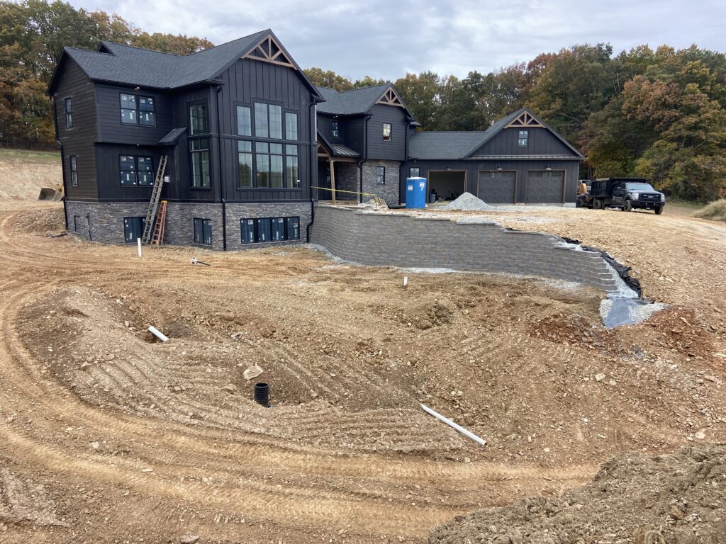 Curved Wall in progress